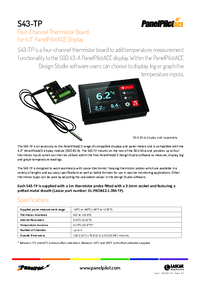Thumbnail of document Data Sheet - S43-TP Thermistor Add-On Board